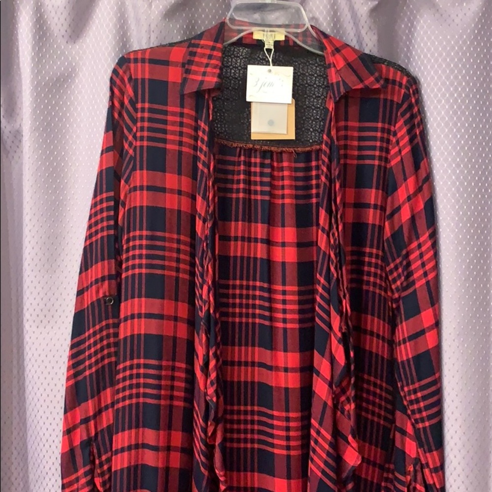 Flannel cardigan  Size S
